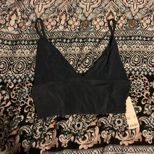 Dark Gray Sparkly Tank Top || Urban Outfitters